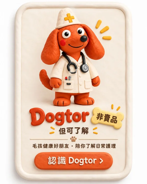 DOGTOR 非賣品；毛孩健康好朋友，陪你了解日常護理。認識 DOGTOR。